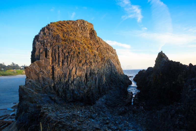 Seal Rock Beach at Sunset in Oregon Stock Image Image of natural