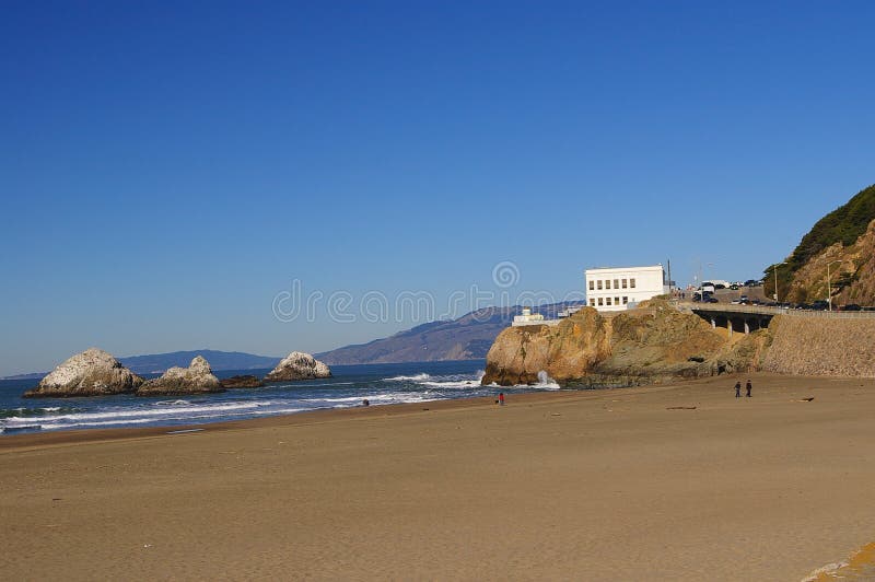 Seal rock, ocean beach and cliff house - san francisco, ca. Seal rock, ocean beach and cliff house - san francisco, ca