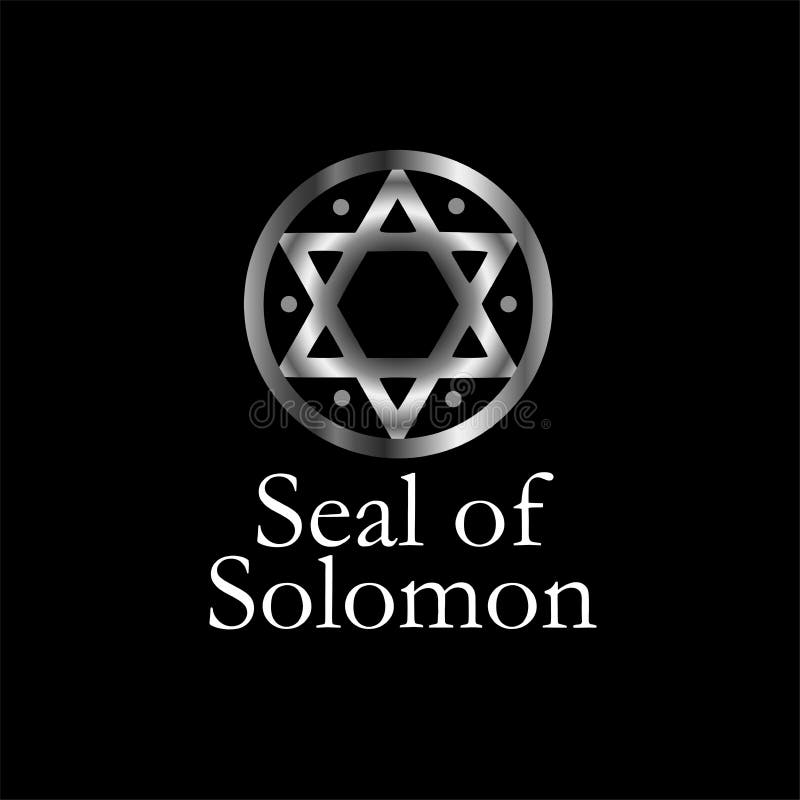 The seal of Solomon- a magical symbol or Hexagram royalty free illustration The seal of Solomon- a magical symbol or Hexagram royalty free illustration