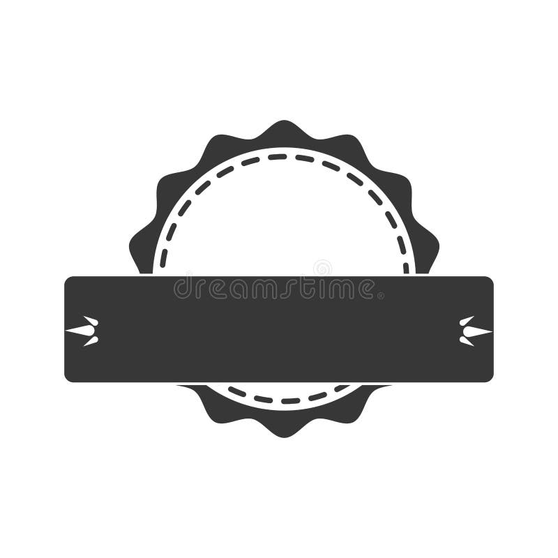 Seal Stamp with Ribbon Icon. Label and Banner Design. Vector Gra Stock ...