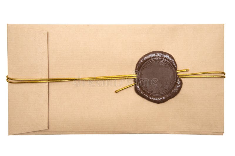 Sealed envelope stock photos