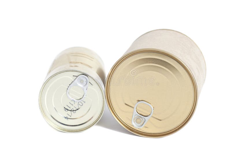 Sealed metal cans stock photo. Image of canister, packaging 59306828