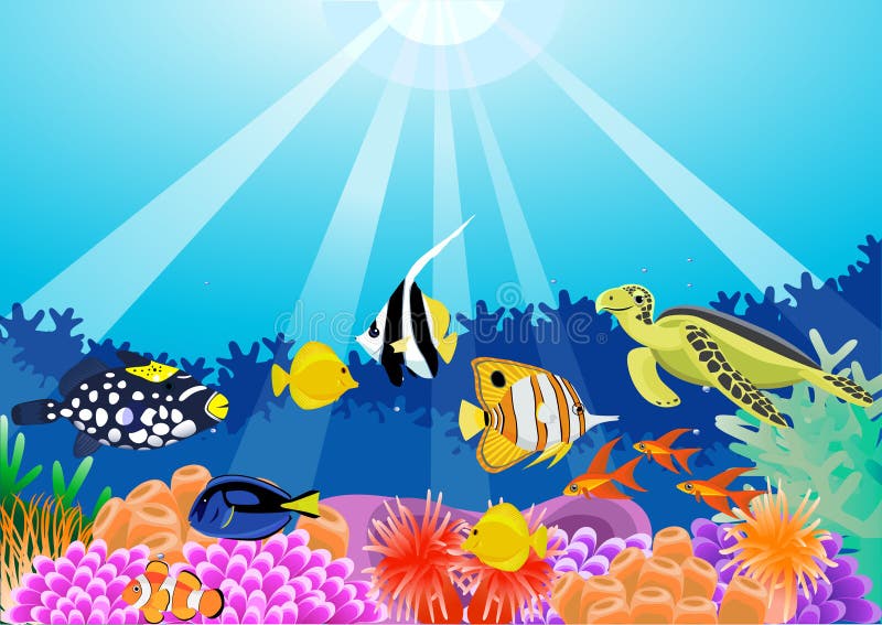Sealife stock illustration