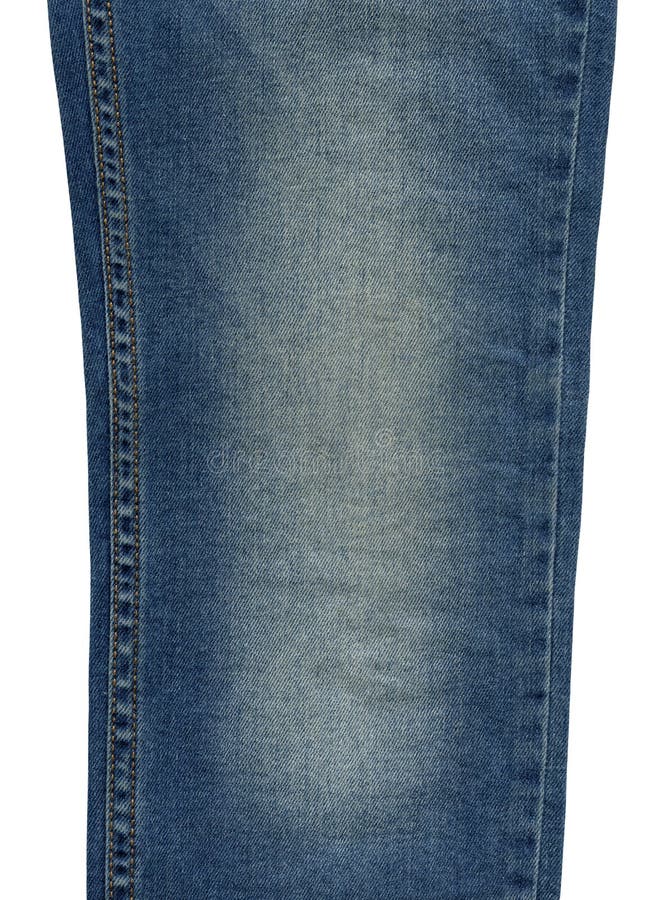 Seam Blue Denim Cotton Ripped Jeans Fabric Texture Background Stock