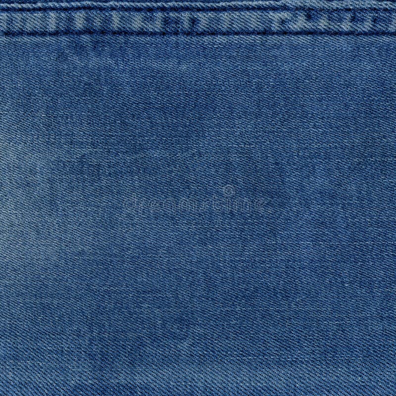 Seam Blue Denim Cotton Jeans Fabric Texture Background Stock Image