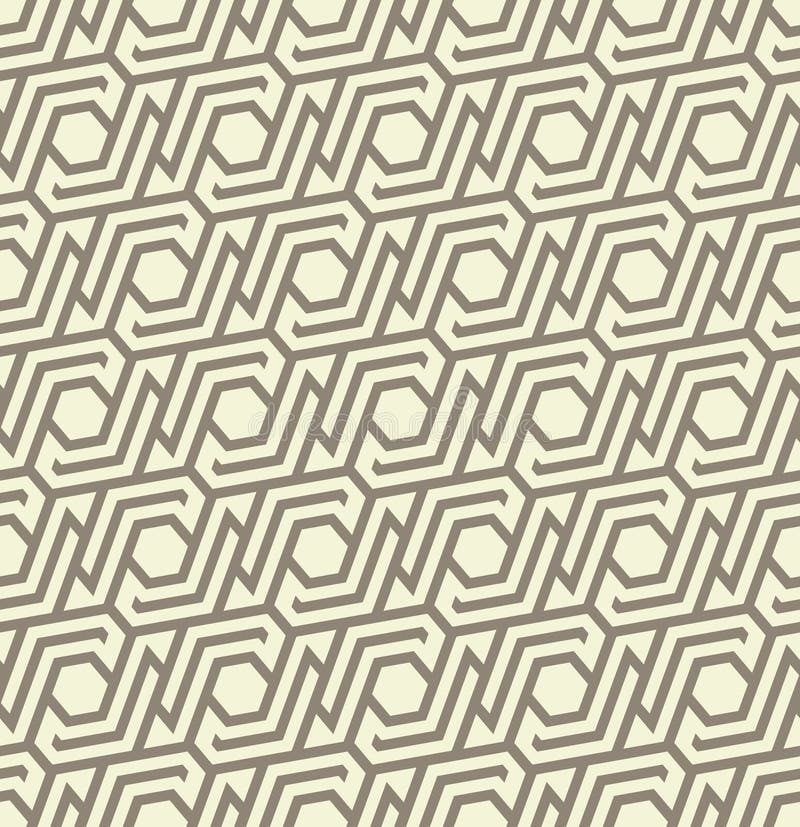 Seamles geometrisk modell från linjer och sexhörningar i gråa färger - vektor eps8 vektor illustrationer Seamles geometrisk modell från linjer och sexhörningar i gråa färger - vektor eps8 vektor illustrationer