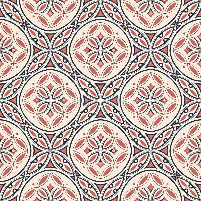 Seamless abstract background design with intricate geometric patterns stock illustration