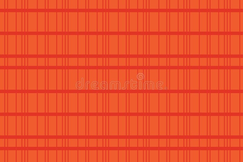 Seamless, abstract background pattern made with repetitive lines making a grid. Vector art in red and orange colors