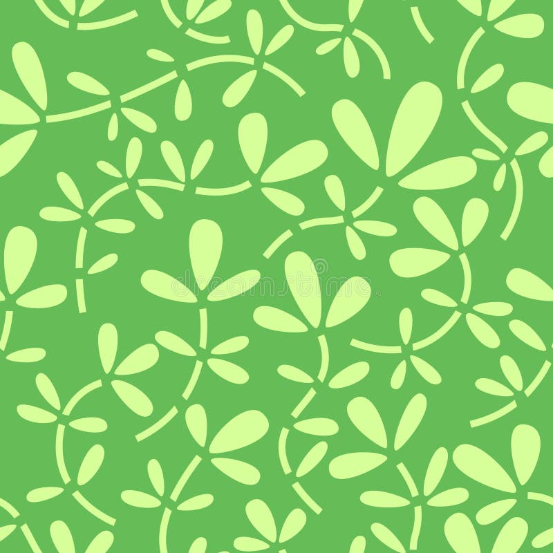 Seamless abstract botanical background stock illustration