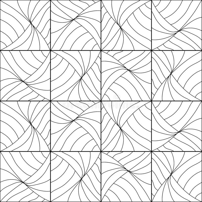 Seamless Abstract Cubes Pattern. Hand Drawn Geometric Tile . Vector ...