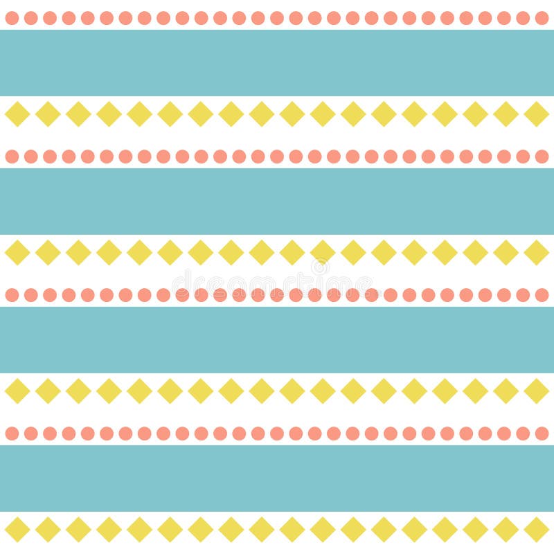 Seamless abstract folk retro pattern stock illustration