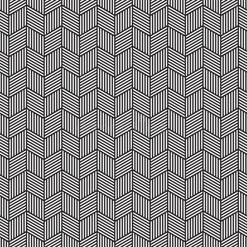 Seamless abstract geometric chevron pattern texture. stock illustration