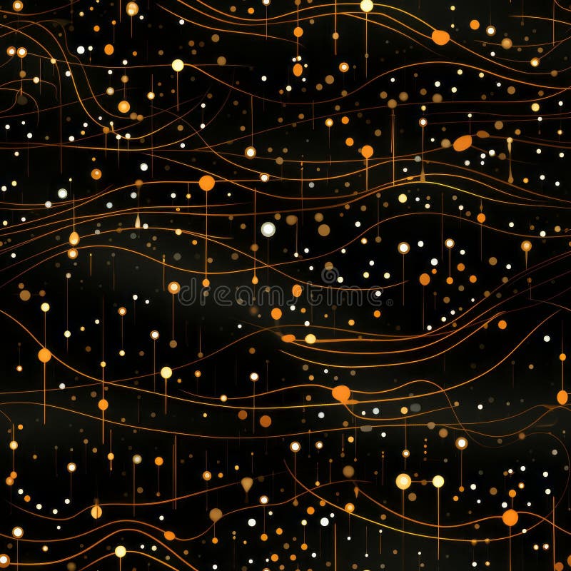Seamless abstract geometric gold pattern vectors with retro modern texture for design projects vector illustration