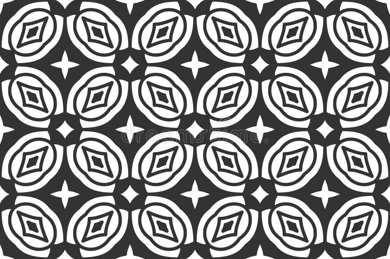 Seamless abstract geometric shape pattern stock illustration