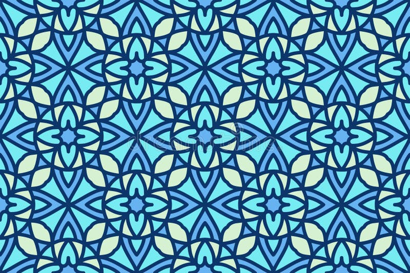 Seamless abstract geometric shape pattern stock illustration