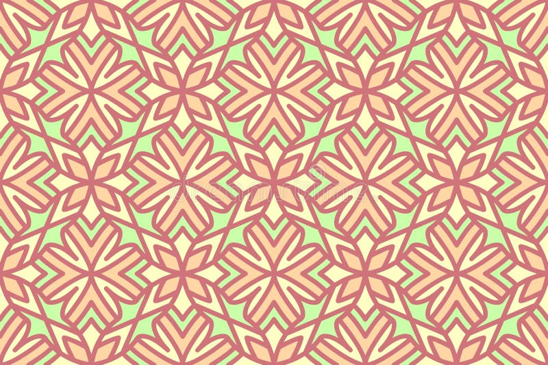 Seamless abstract geometric shape pattern stock illustration