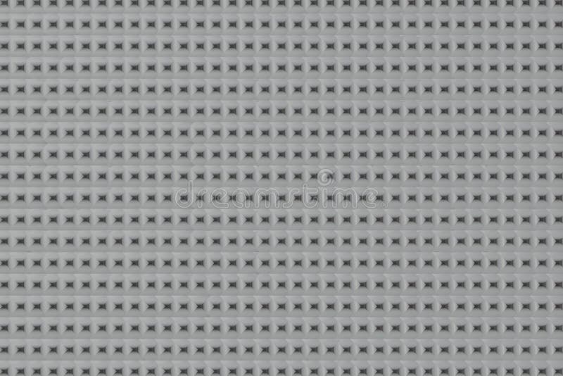 Seamless Abstract Gray and black color geometric ornament, background wallpaper with square and round pattern for web site royalty free illustration.