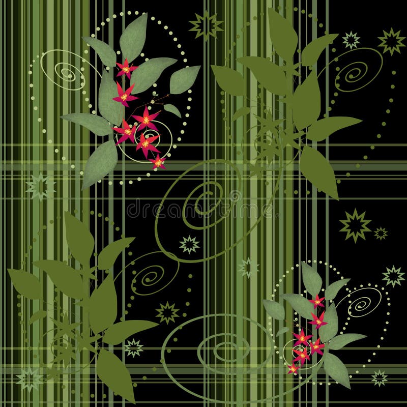 Seamless abstract pattern on black background vector illustration