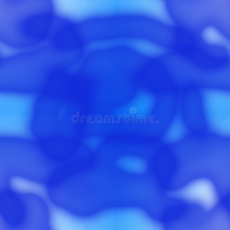 Seamless Abstract Pattern in Blue Tones. Blurry, Translucent Curved