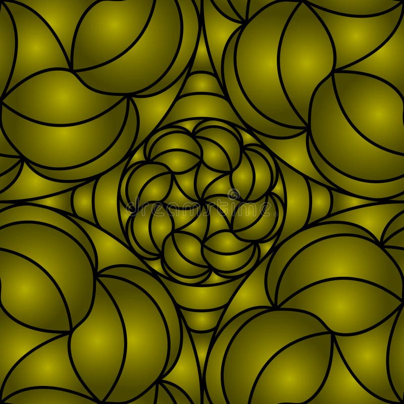Seamless abstract pattern of gradient shapes. Colorful unusual background creates three-dimensional shapes vector illustration