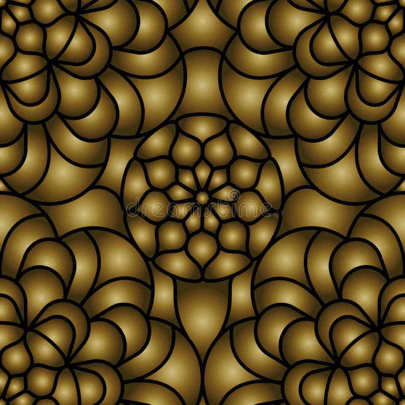 Seamless abstract pattern of gradient shapes vector illustration