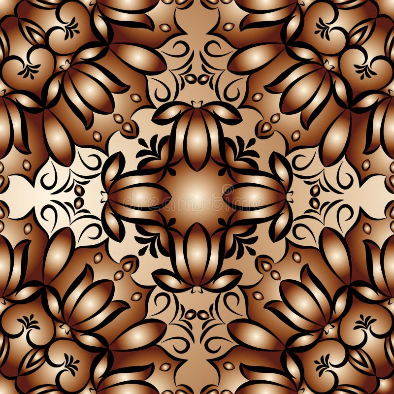 Seamless abstract pattern of gradient shapes royalty free illustration