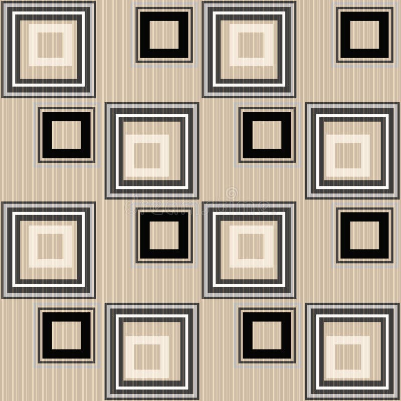 Seamless abstract pattern retro ornament geometric background vector illustration