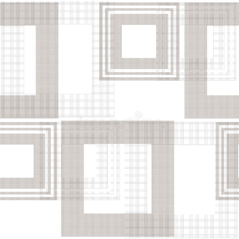 Seamless abstract pattern retro ornament geometric stylish backg stock illustration