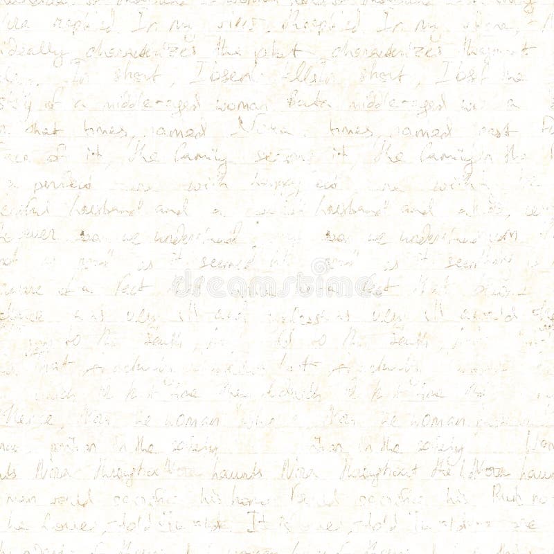 Handwriting Manuscript Texture On Old Grunge Seamless Blue Paper (Paper)