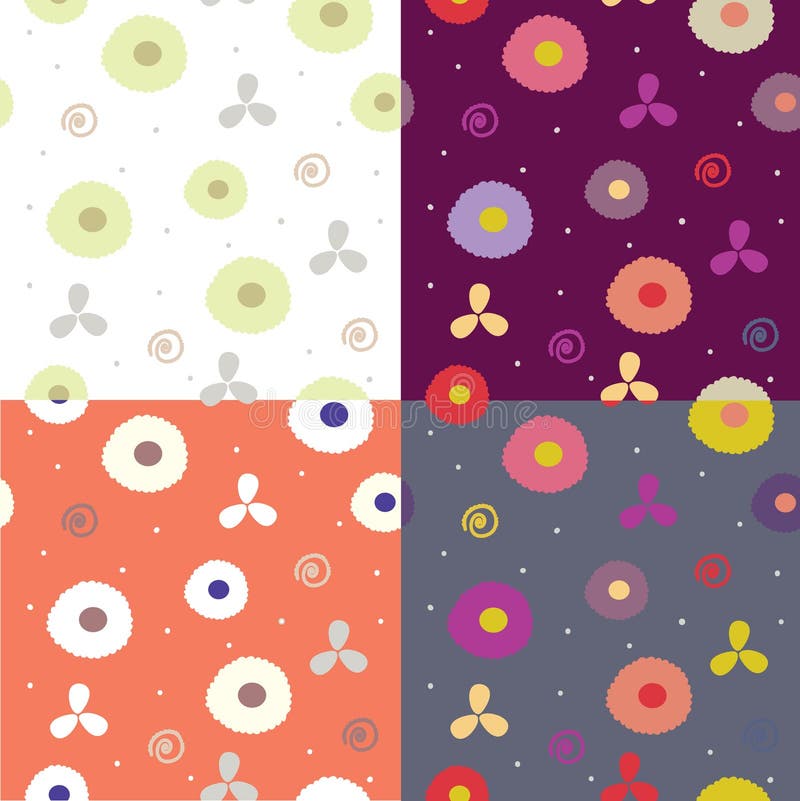 Seamless abstract patters royalty free illustration