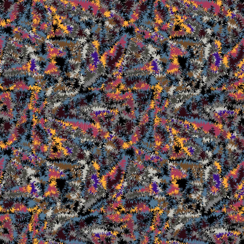 Seamless abstract psychedelic vector pattern royalty free illustration