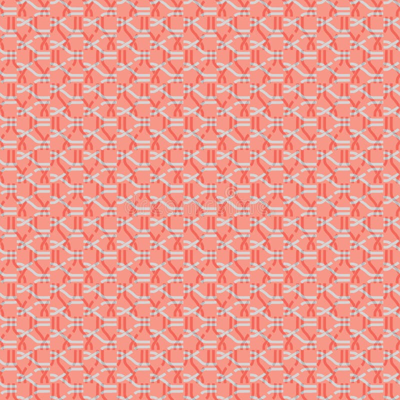 Seamless abstract retro geometric pattern. Chain elements aranged in vertical layout. stock illustration