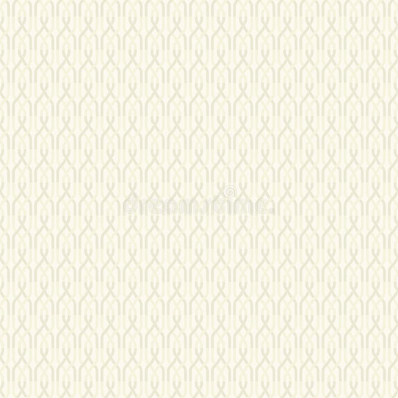 Seamless abstract retro geometric pattern. Chain elements aranged in vertical layout. royalty free illustration