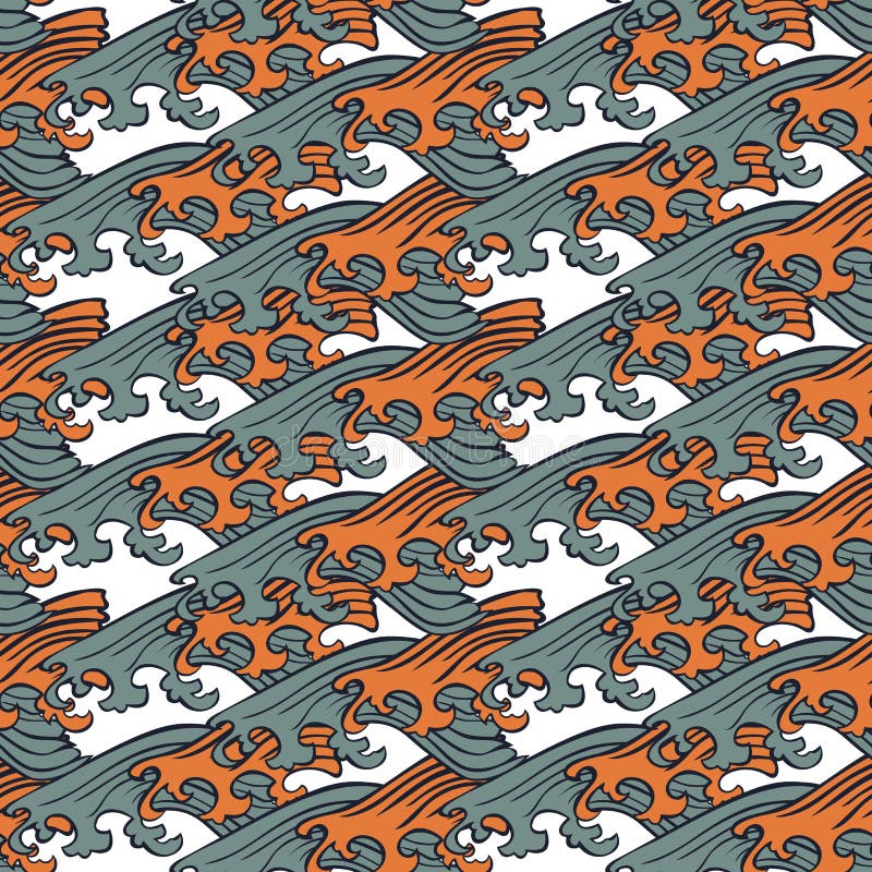 Seamless abstract retro geometric pattern. Circle elements in geometric rows. vector illustration