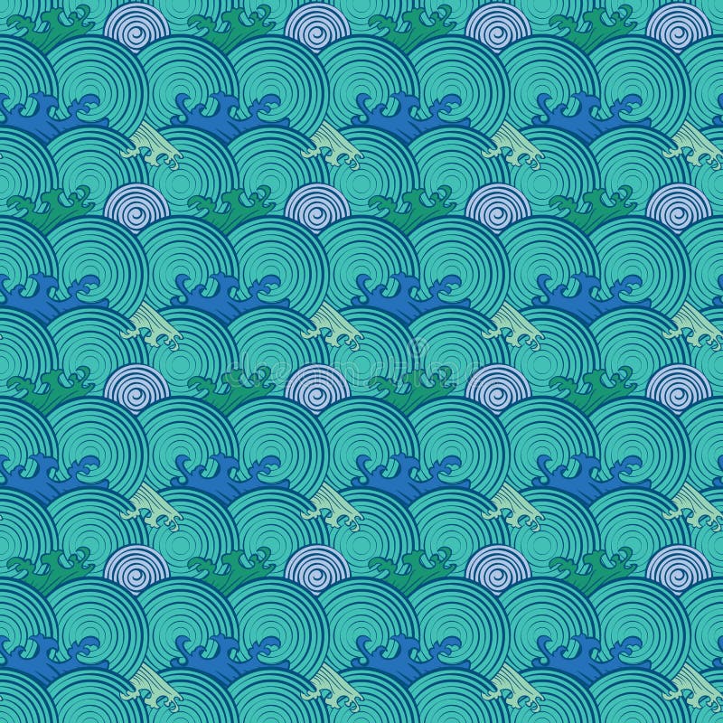 Seamless abstract retro geometric pattern. Circle elements in geometric rows. vector illustration