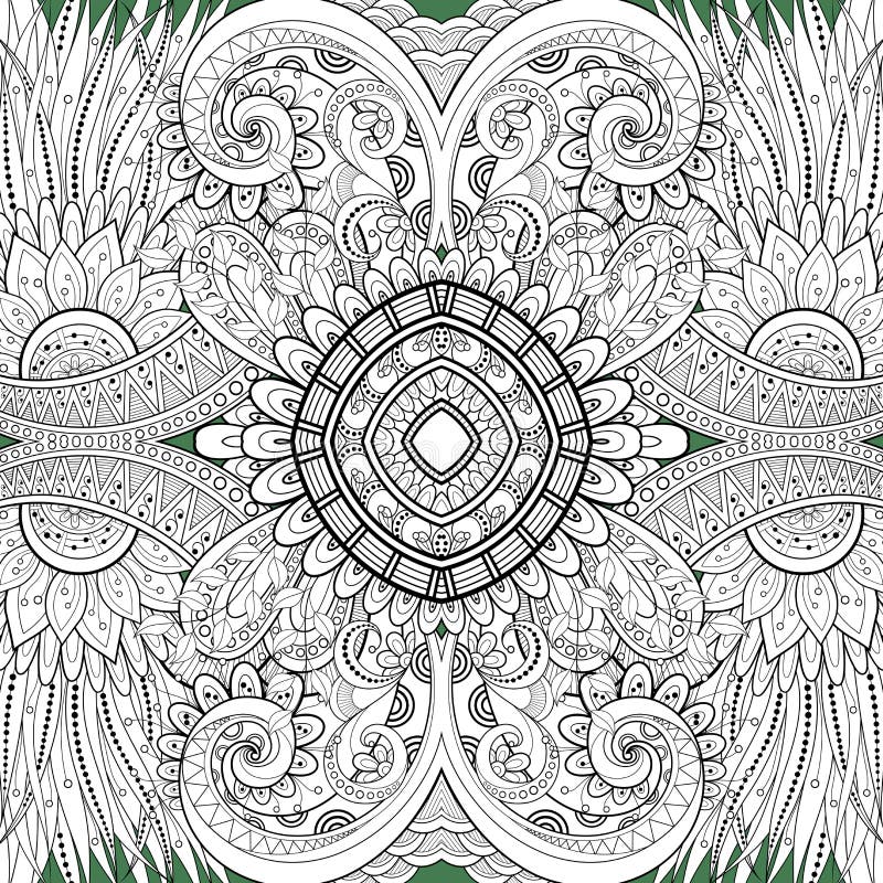 Seamless Abstract Tribal Pattern (Vector) royalty free illustration