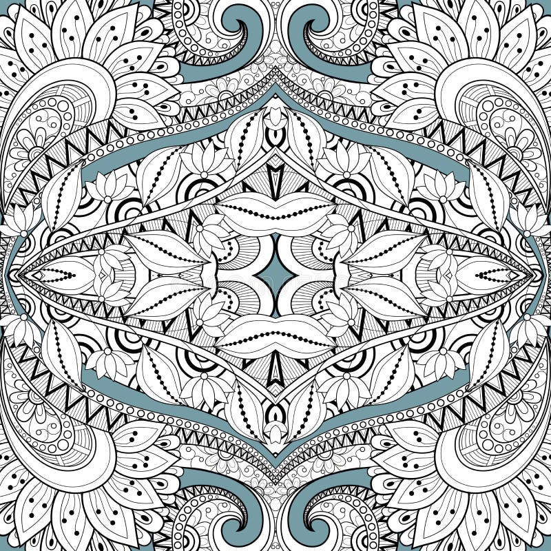 Seamless Abstract Tribal Pattern (Vector) royalty free illustration