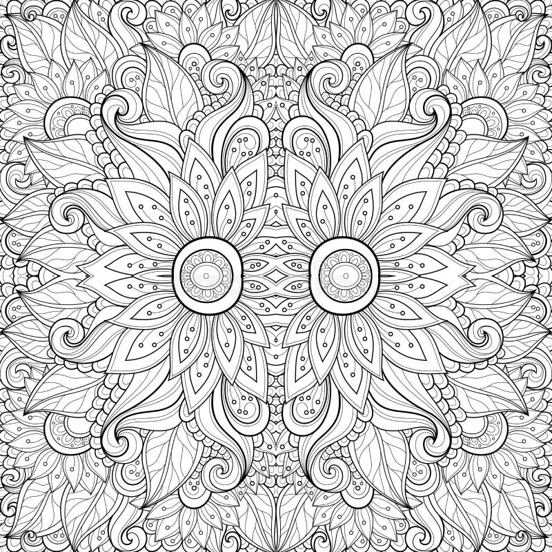 Seamless Tiling Floral Wallpaper Pattern Stock Vector - Illustration of ...