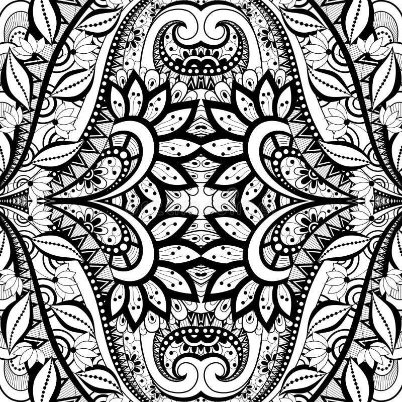 Seamless Abstract Tribal Pattern (Vector) Stock Vector - Illustration ...