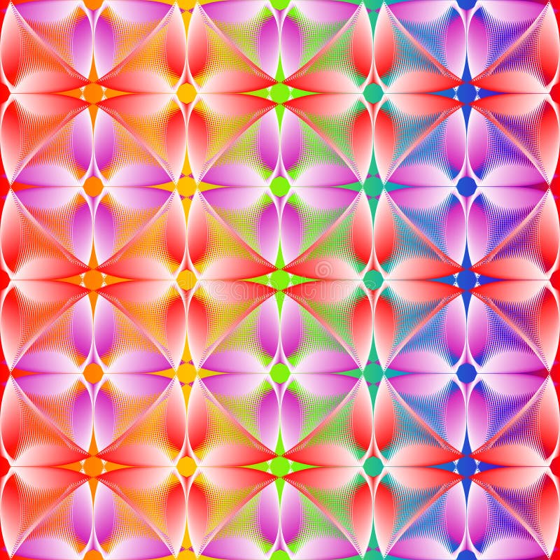 Seamless abstract vivid pattern vector illustration