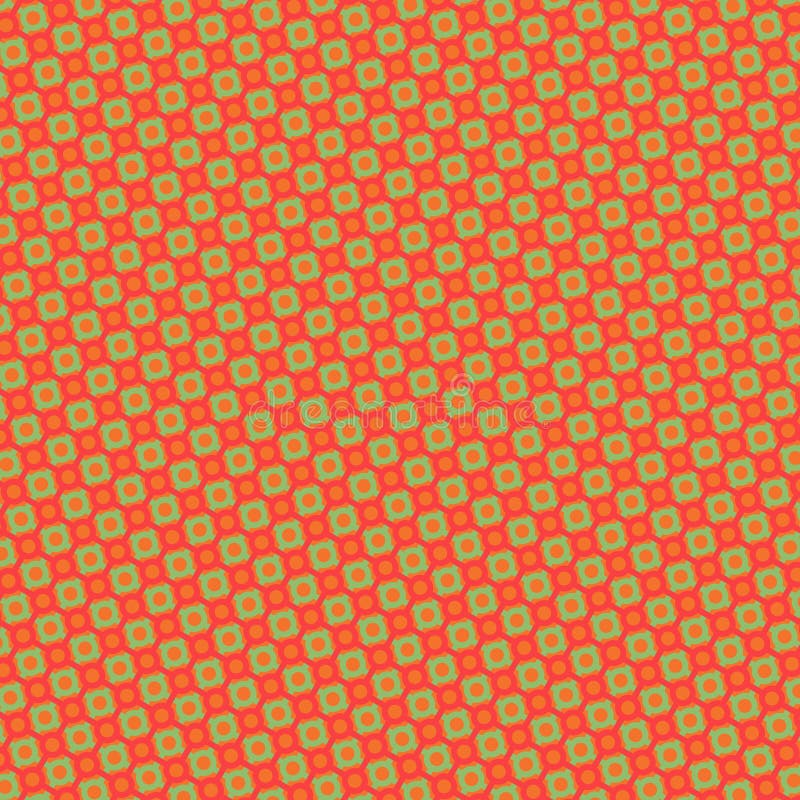 Seamless Adjointed Circles Pattern with Repetitive Geometric Design vector illustration
