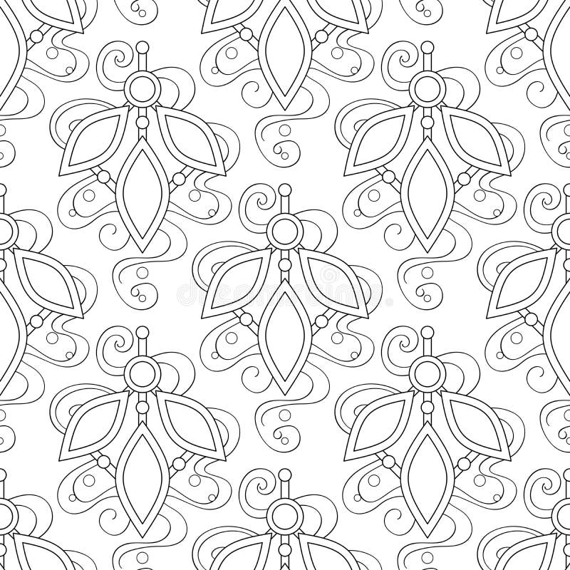 Seamless Aesthetic Pattern with Magical Crystals Stock Vector ...