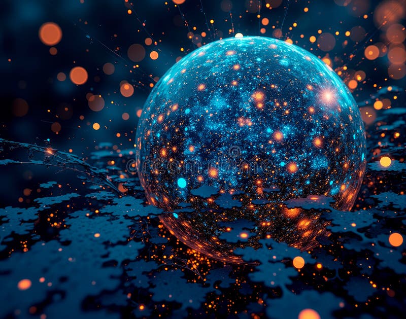 Seamless AI Mosaic Marble with fragmented data clusters in chrome, visualizing neural network training for a modern, tech-inspired stock illustration
