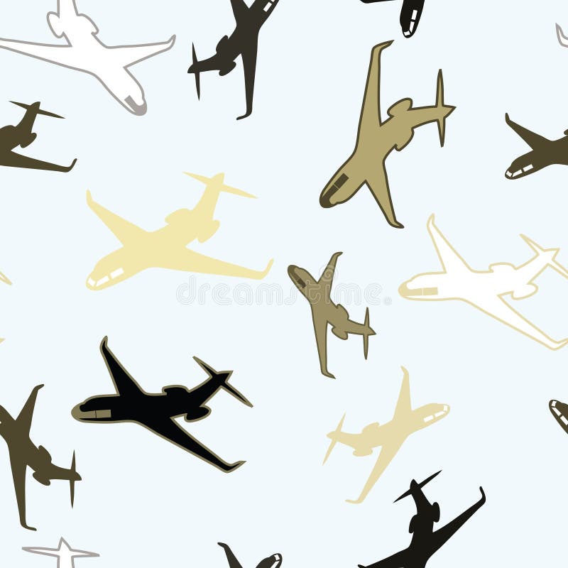 Seamless airplane wallpaper