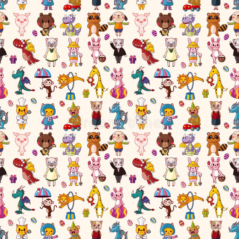 Seamless animal pattern