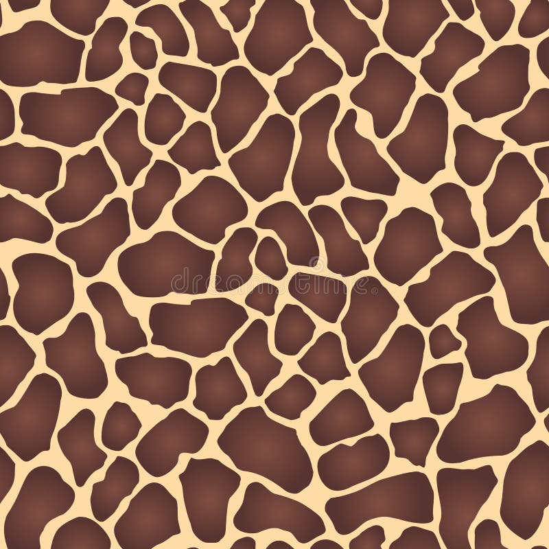 Seamless Animal Print with Red-brown Spots on a Beige Background, Giraffe  Skin, Vector Stock Vector - Illustration of print, clothing: 153915962