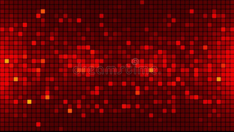 Seamless animated abstract background of red squares. Abstract gradient background. Background for web design. Small stock illustration