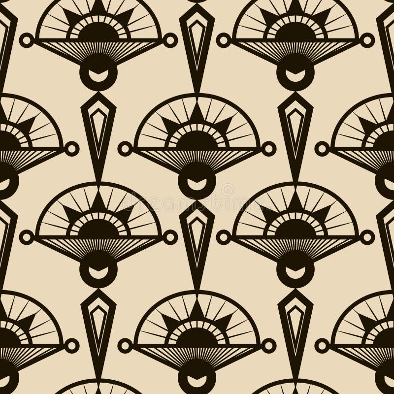 Seamless antique pattern ornament. Geometric art deco stylish ba royalty free illustration Seamless antique pattern ornament. Geometric art deco stylish ba royalty free illustration