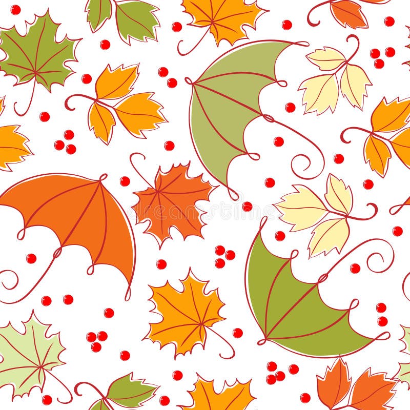 Seamless autumn background