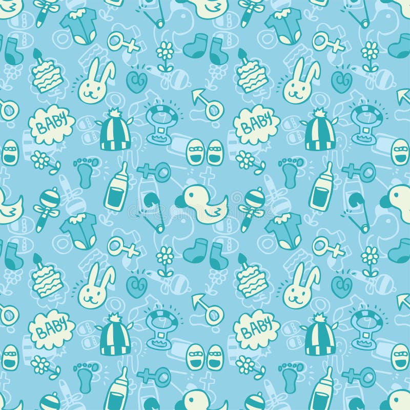 Seamless baby pattern